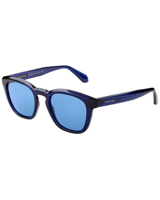 Ferragamo Blue 50Mm Sunglasses