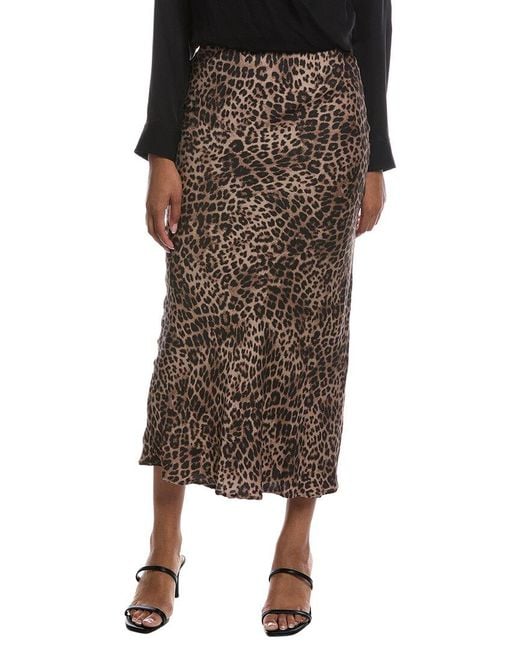 Z Supply Brown Izabel Leopard Skirt