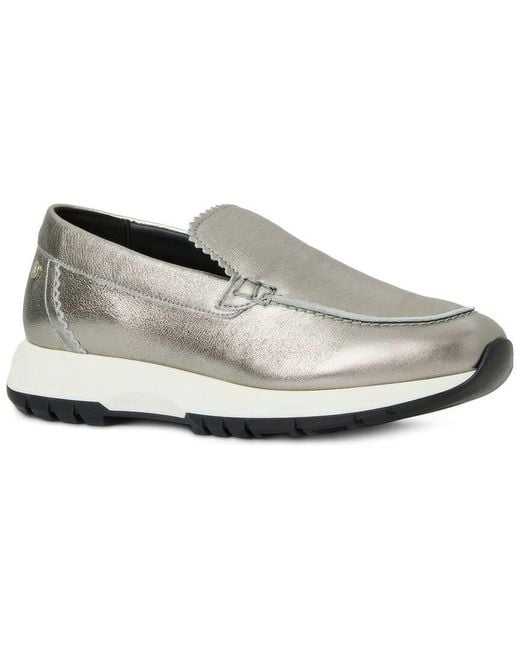 Aquatalia White Karena Waterproof Leather Sneaker