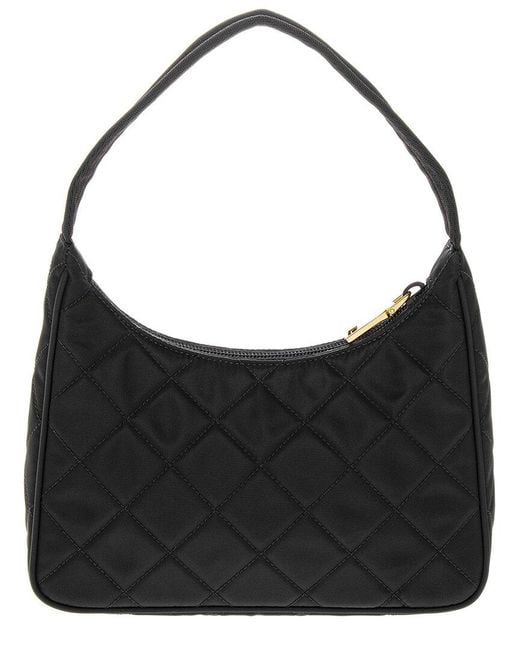 Prada Black Quilted Nylon Shoulder Bag