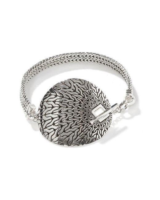 John Hardy White Classic Chain Station Bracelet