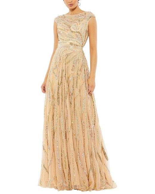 Mac Duggal Metallic A-Line Gown