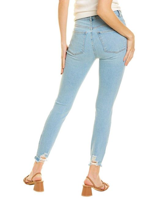 DL1961 Blue Farrow Dark High-Rise Ankle Jean