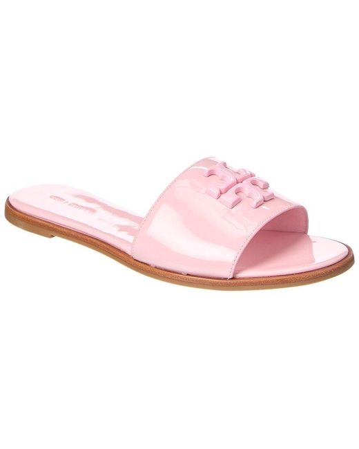 Tory Burch Pink Everly Patent Slide
