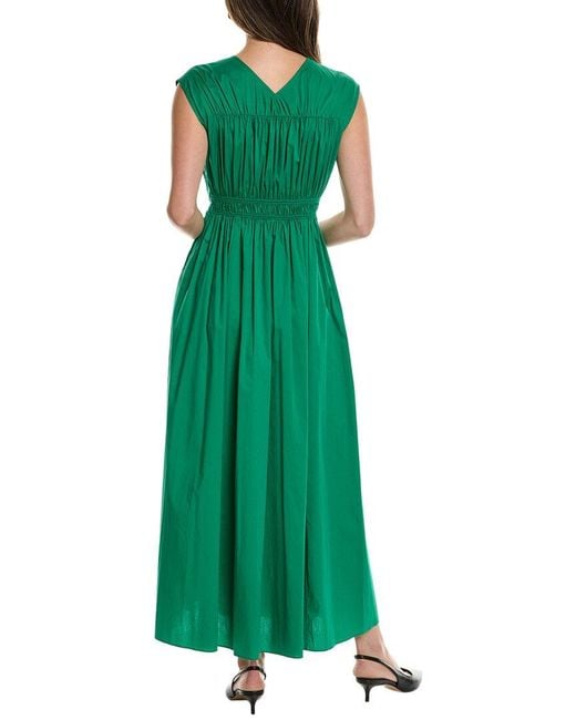 Diane von Furstenberg Green Gillian Maxi Dress