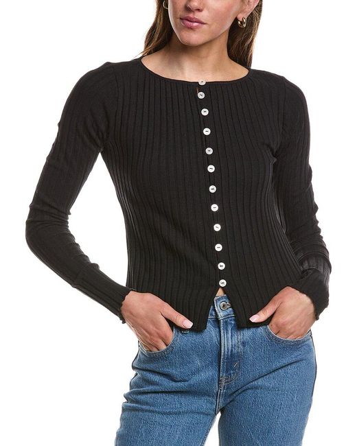 Free People Black Tilly Cardigan