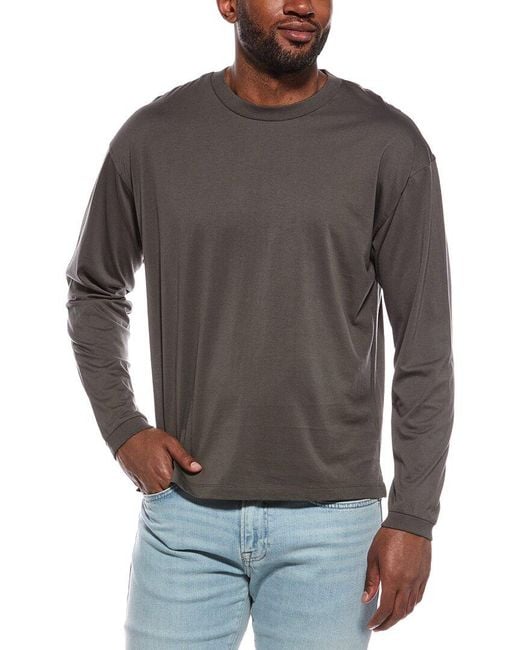 FRAME Gray Light T-Shirt for men
