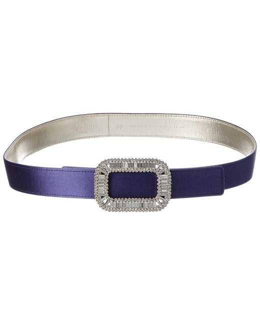 Roger Vivier Blue Satin Belt