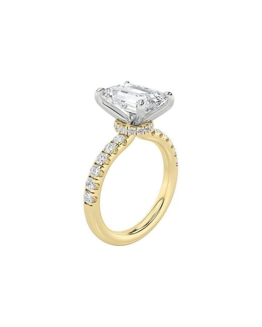 Lab Grown Diamonds Metallic 14K 2.00 Ct. Tw. Lab-Grown Diamond Ring