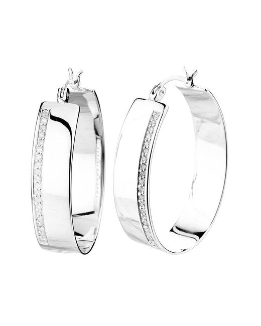 Amairah White 0.25 Ct. Tw. Lab-Grown Diamond Hoops