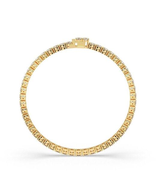 Lab Grown Diamonds Metallic 14K 7.00 Ct. Tw. Lab-Grown Diamond Bracelet