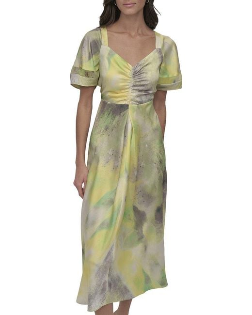 DKNY Green Midi Dress