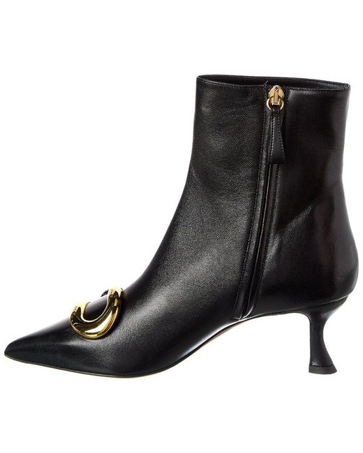 Alexandre Birman Black Harper 60 Leather Bootie