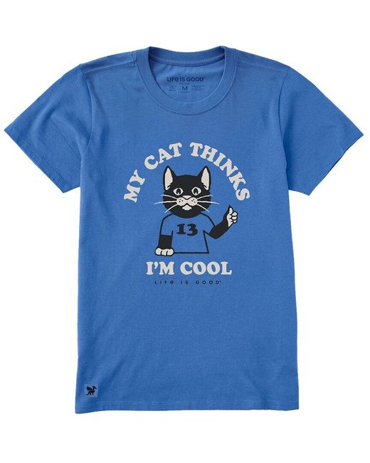 Life Is Good. Blue Crusher T-Shirt
