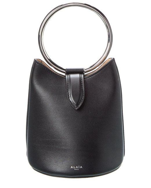 Alaïa Black Alaïa Leather Bucket Bag