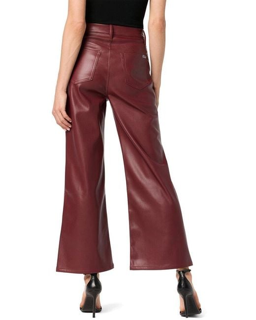 Joe's Jeans Red Joes Jeans Wide Leg Burgundy Ankle Jean