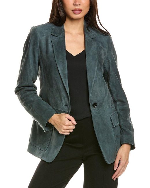 Kobi Halperin Green Brenna Suede Blazer