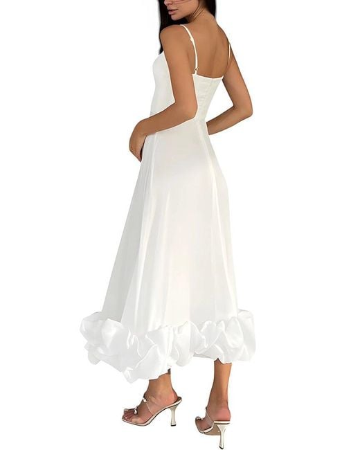 Linda Charm White Maxi Dress