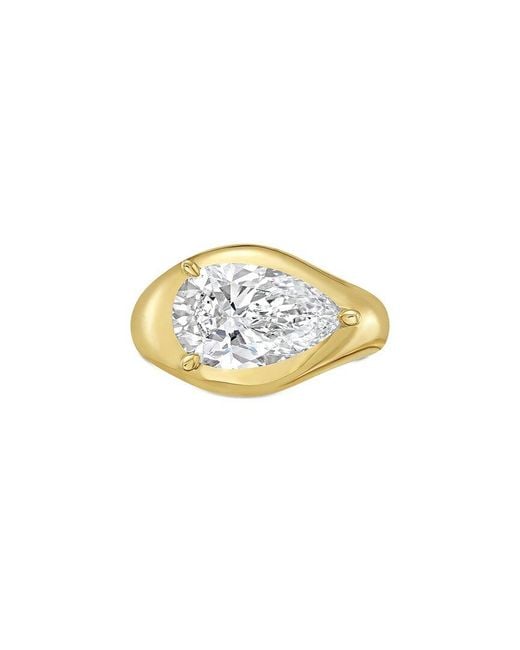 Diana M White Diana M. 14K.00 Ct. Tw. Lab-Grown Diamond Solitaire Ring