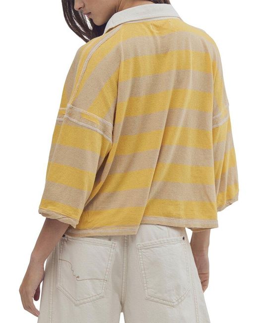 Free People Metallic Auggie Top