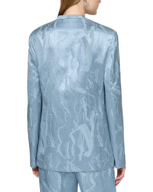 Lafayette 148 New York Blue Cardigan Jacket