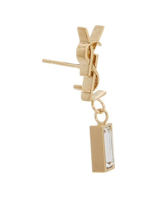 Saint Laurent Metallic Cassandre Single Earring