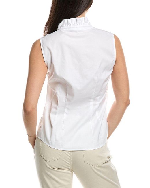 Brooks Brothers White Rhiana Blouse