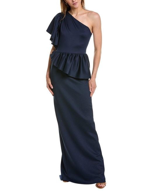 Black Halo Blue Noble Gown
