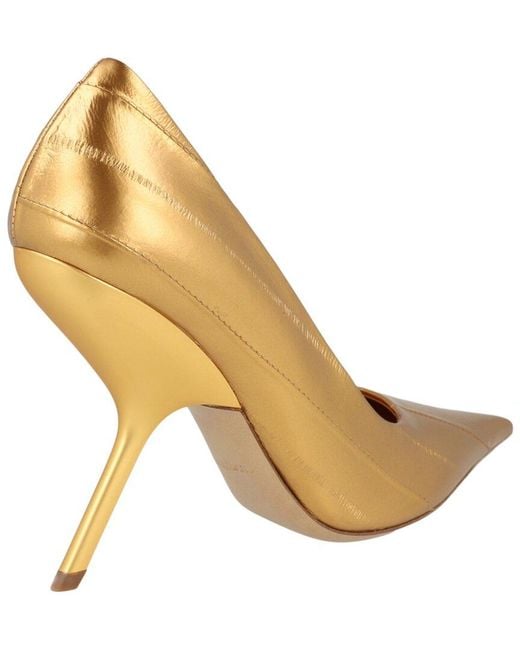 Ferragamo Eva X5 Metallic Leather Pump