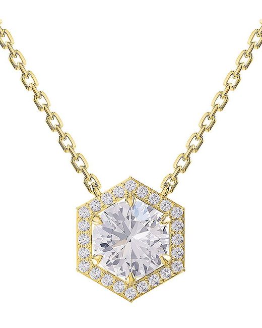 Lab Grown Diamonds Metallic 14K 2.35 Ct. Tw. Lab-Grown Diamond Pendant Necklace