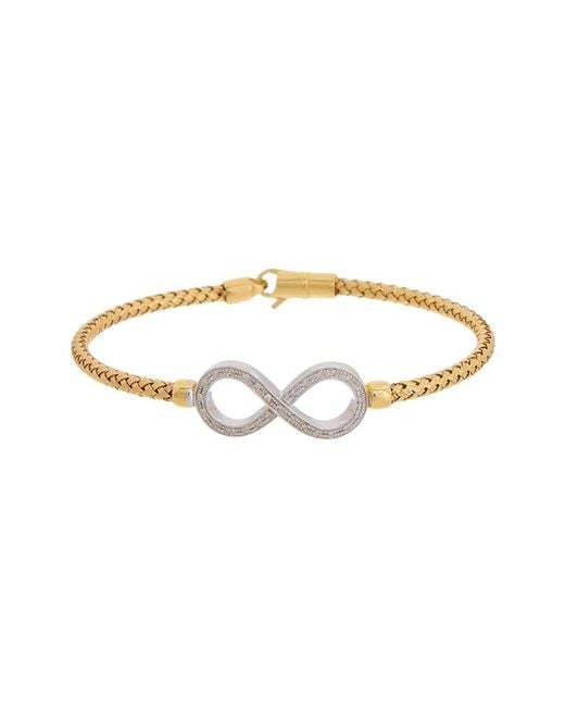 Meshmerise White 18K Over 0.25 Ct. Tw. Diamond Mesh Bangle Bracelet