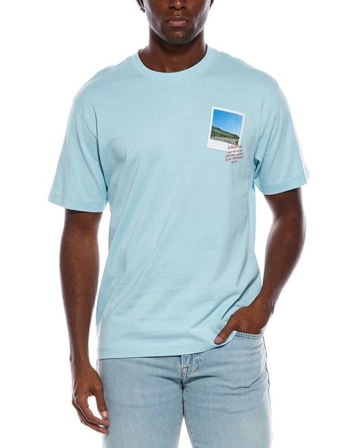Scotch & Soda Blue Graphic T-Shirt for men