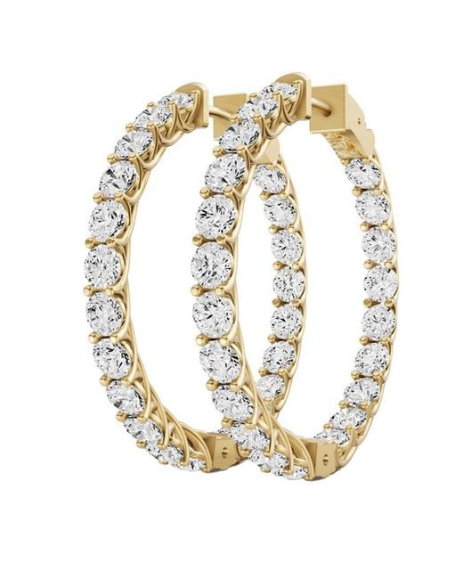 Diamond Select Cuts Metallic 14K 2.00 Ct. Tw. Diamond Earrings