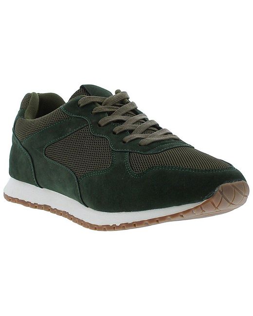 English Laundry Green Fisher Suede & Mesh Sneaker for men
