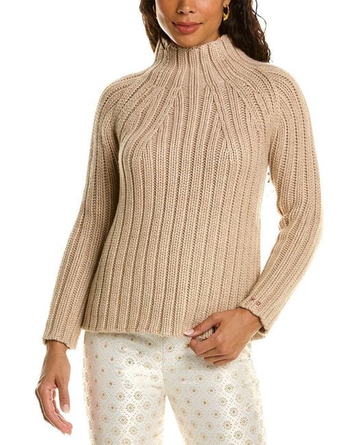 Frances Valentine Natural Shelby Wool & Cashmere-blend Sweater