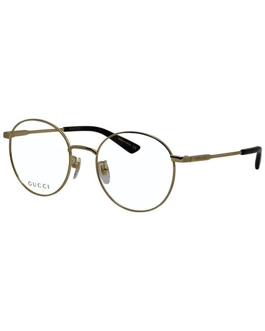 Gucci Metallic 53Mm Eyeglasses for men