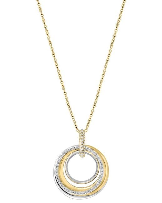 Effy Fine Jewelry Metallic 14K 1.22 Ct. Tw. Lab-Grown Diamond Necklace