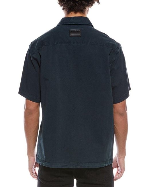 Helmut Lang Blue Uniform Shirt for men
