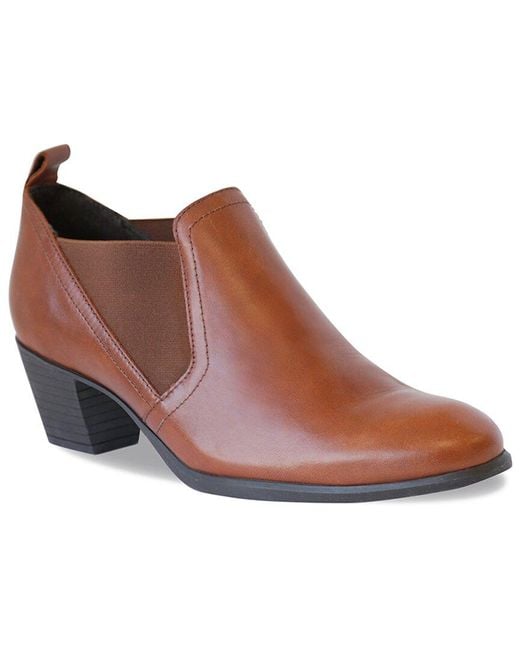 Munro Brown Jessie Leather Bootie