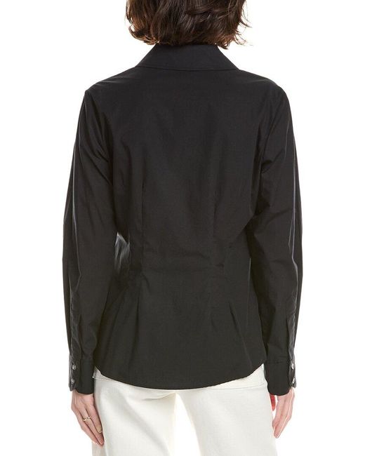 Sara Campbell Black Button Down Blouse