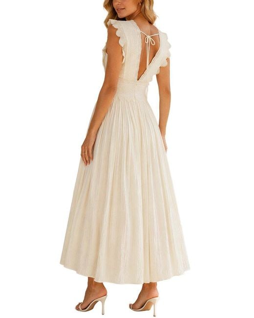 COLON DIANA Natural Midi Dress