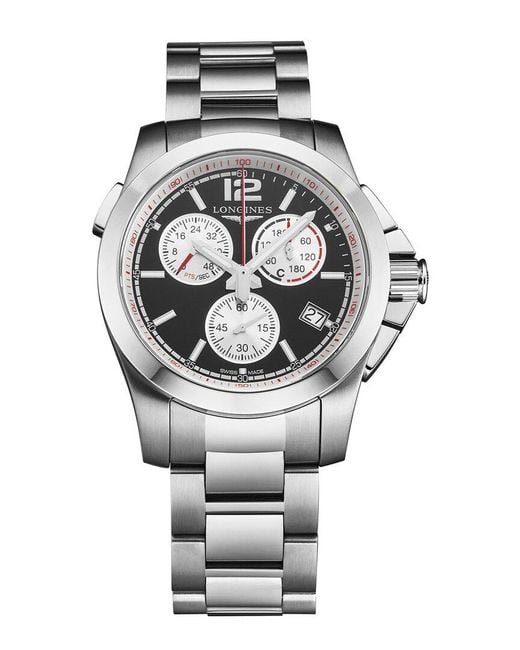 Longines Gray Conquest Watch for men