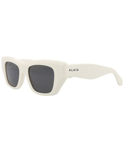 Alaïa White Alaïa 50Mm Sunglasses