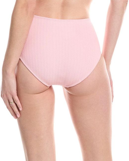 Shoshanna Pink High-Waist Bikini Bottom