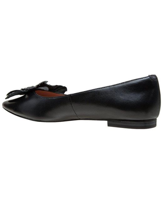 Linea Paolo Black Nerine Leather Flat
