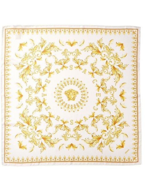 Versace Metallic Silk Scarf