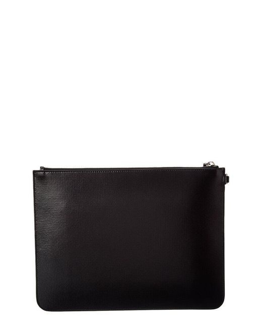 Givenchy Black Leather Pouch for men