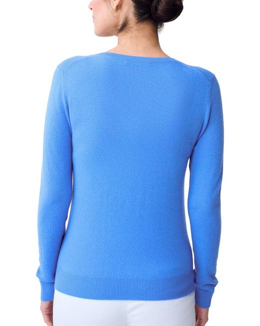 J.McLaughlin Blue Maye Cashmere Sweater