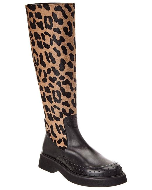 Tod's Black Tods Gomma Leather Boot