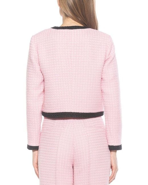 Alexia Admor Pink Rose Tweed Jacket
